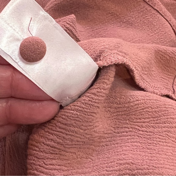 BOHME summer top shirt sleeveless ruffles buttons flowy XL extra large. - Picture 8 of 8